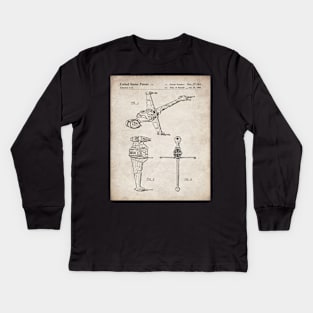 Sci-Fi Movies Patent - Science Fiction Fan Space Ship Art Art - Antique Kids Long Sleeve T-Shirt